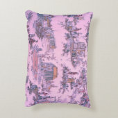 ピンクトフランスのワールデジュエチノイスリースタイル素朴 アクセントクッション (裏面(縦))