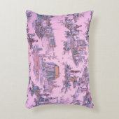 ピンクトフランスのワールデジュエチノイスリースタイル素朴 アクセントクッション (正面(垂直))