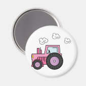 ピンクトラクタ マグネット (正面/裏面)