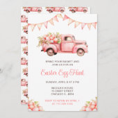 ピンクトラックイースターエッグ狩り 招待状 (正面/裏面)