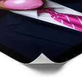 ピンクトランプバブルガム2024投票Cuおもしろい社長 ポスター (角)