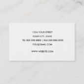 ピンクトランペットつる植物名刺付き任意の色 名刺 (裏面)