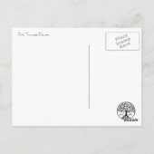 ピンクトランペットの花 ポストカード (裏面)