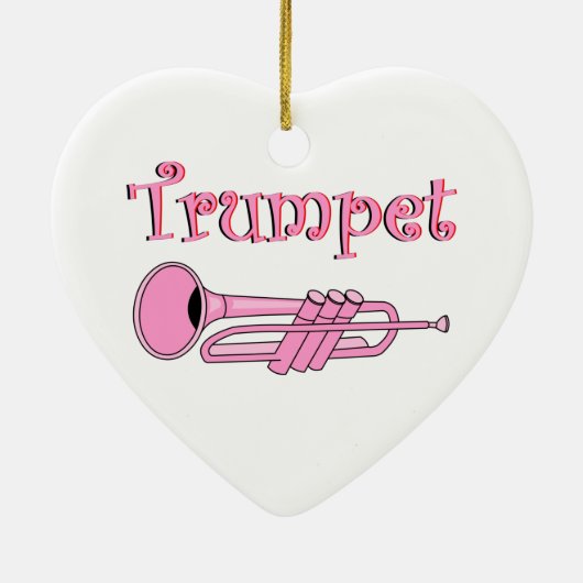 ピンクトランペットセラミックオーナメント セラミックオーナメント (裏面)