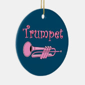 ピンクトランペット セラミックオーナメント (右)