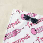 ピンクトランペット ビーチタオル (インサイチュ)