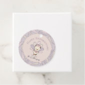 ピンクトルコ&フェザーハッピーサンクスギフトラベル フェイバータグ (インサイチュ)