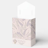 ピンクトルコ&フェザー秋ガールベビーシャワー フェイバーボックス (オープン)