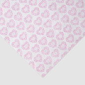 ピンクトルマリン宝石ハートパターン組織 薄葉紙 (詳細)