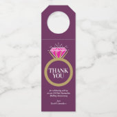 ピンクトルマリン結婚5周年記念 ボトルネックタグ (正面)