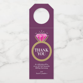 ピンクトルマリン結婚5周年記念 ボトルネックタグ