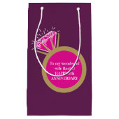 ピンクトルマリン記念日5年抱き枕 スモールペーパーバッグ (正面)