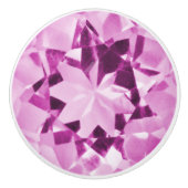 ピンクトルマリン錯覚 セラミックノブ (正面)