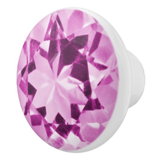 ピンクトルマリン錯覚 セラミックノブ (右)