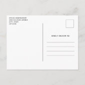 ピンクトレインエンジンヴィンテージスチームパンクスタイル誕生日 インビテーションポストカード (裏面)