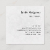 ピンクトレインエンジンヴィンテージスチームパンクスタイル スクエア名刺 (裏面)