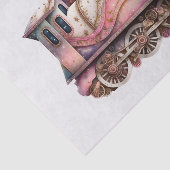 ピンクトレインエンジンヴィンテージスチームパンクスタイル 薄葉紙 (詳細)