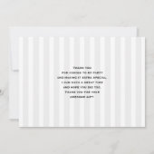 ピンクトレインエンジンヴィンテージスチームパンク サンキューカード (裏面)