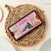 ピンクトレインチケット誕生日搭乗券 招待状