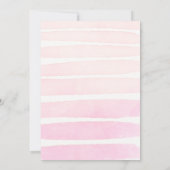 ピンクトロピカルアロハツー誕生日招待状 招待状 (裏面)