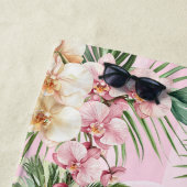 ピンクトロピカルスパリゾートビーチタオル ビーチタオル (インサイチュ)