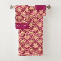 ピンクトロピカルボホピンク金ゴールドサンセット/サンライズ