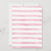 ピンクトロピカル フラミンゴ Let's Flamingle 1歳誕生日 招待状 (裏面)