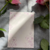 ピンクトワールフローラ結婚式招待状 招待状