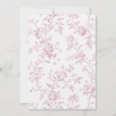 ピンクトワールブライダルシャワー 招待状 (裏面)