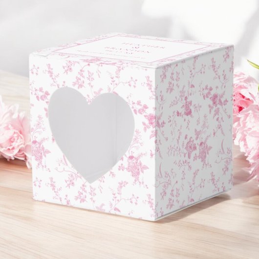 ピンクトワールヴィンテージ結婚フローラ フェイバーボックス