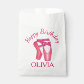 ピンクトーシューズバレエバレリーナダンス誕生日 フェイバーバッグ (正面)