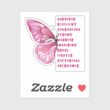 ピンクトーバー乳がん認識度シール