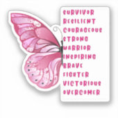 ピンクトーバー乳がん認識度シール シール (正面)