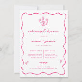 ピンクドお洒落ードルリハーサルディナー 案内状 (正面)