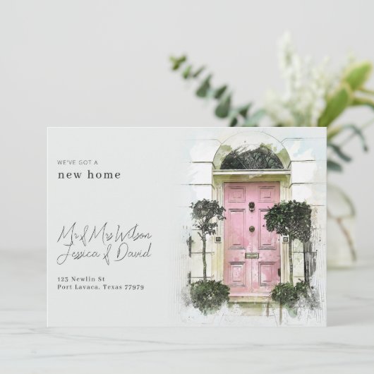 ピンクドアとホワイトウッドトレンディーの移動発表 招待状 (スタンド正面)