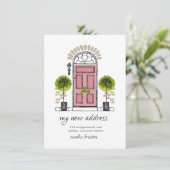 ピンクドアの移動告知 案内状 (スタンド正面)