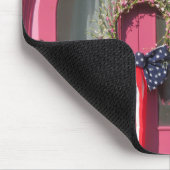 ピンクドアジンジャーブレッドコテージ- Martha's Vineヤード マウスパッド (コーナー)