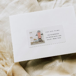 ピンクドア移動告知住所 シール