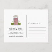 ピンクドア移動案内はがき 案内ポストカード (裏面)