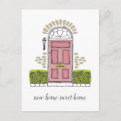 ピンクドア移動案内はがき 案内ポストカード (正面)