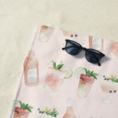 ピンクドガーリーリモダンンクバチェロレッテ ビーチタオル (インサイチュ)