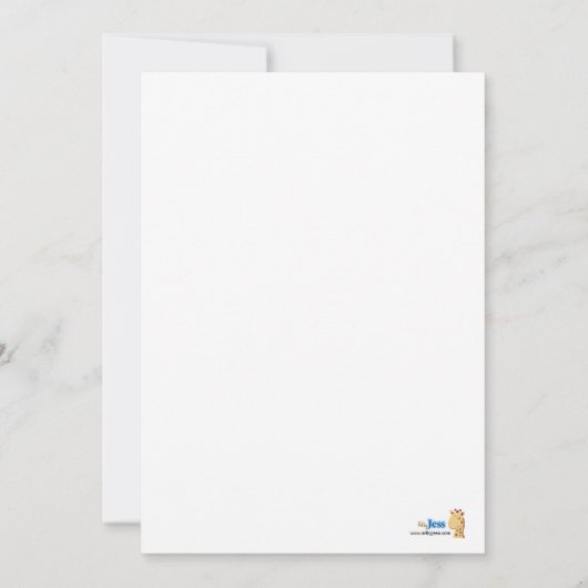 ピンクドギーボーンパピードッグ赤ちゃんガールシャワー5x7 招待状 (裏面)