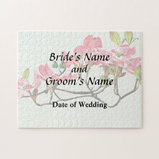 ピンクドグウ結婚ッド製品 ジグソーパズル (横)