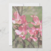 ピンクドグウ絵を描ウッドのフローラアートパーティー 招待状 (裏面)