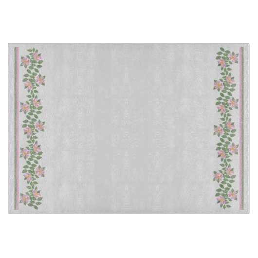 ピンクドグロスパターン：ガラス製のカッティングボード カッティングボード (正面)