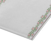 ピンクドグロスパターン：ガラス製のカッティングボード カッティングボード (角)