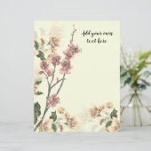 ピンクドッグウッドの花のジャーナルのスクラップブック紙 (スタンド正面)