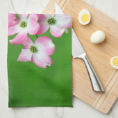 ピンクドッグウッドカスケードキッチンタオル キッチンタオル (四つ折り)