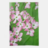 ピンクドッグウッドカスケードキッチンタオル キッチンタオル (縦)