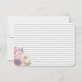 ピンクドッグウッドセーブ・ザ・デート案内 招待状 (裏面)